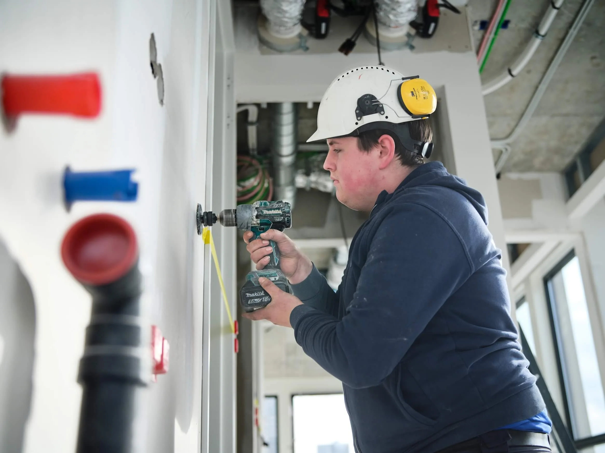 Leerling aan het werk