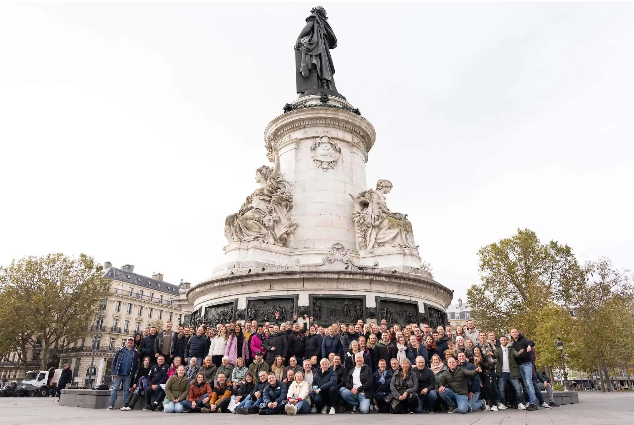Collega's tijdens een activiteit